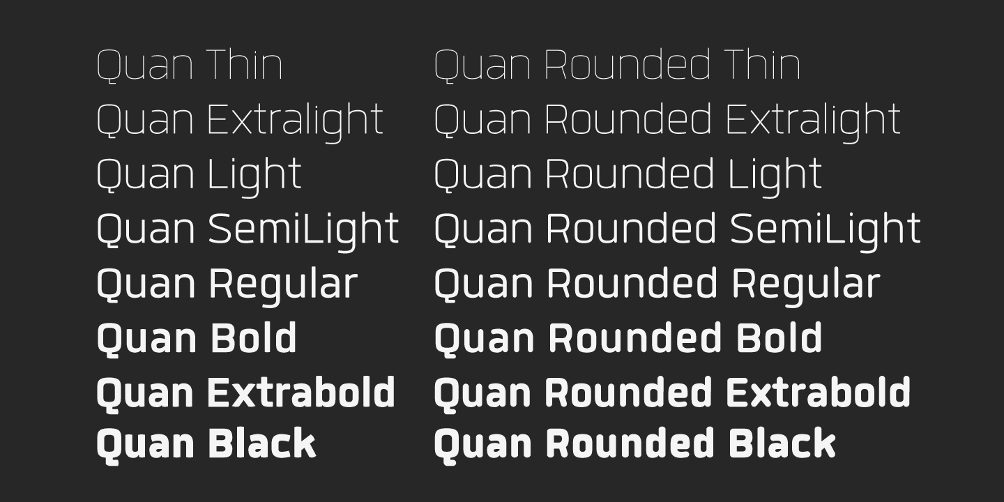 Quan Rounded Bold Italic Font preview